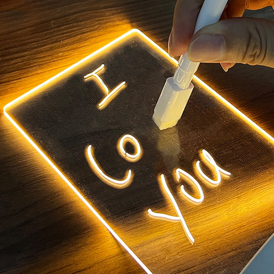 Acrylic LED Light Note Board